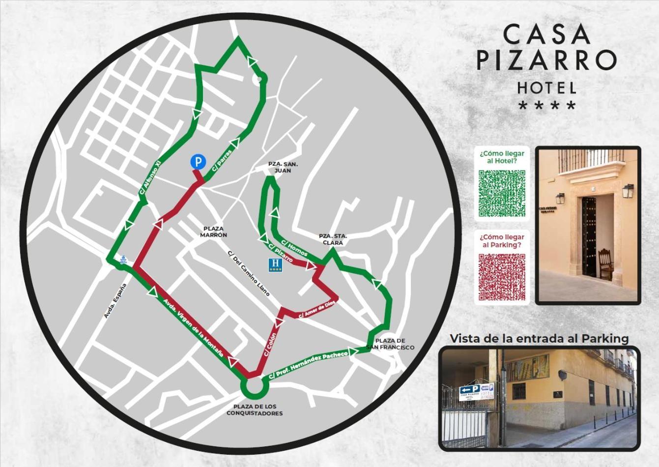Casa Pizarro Hotel Caces Extérieur photo